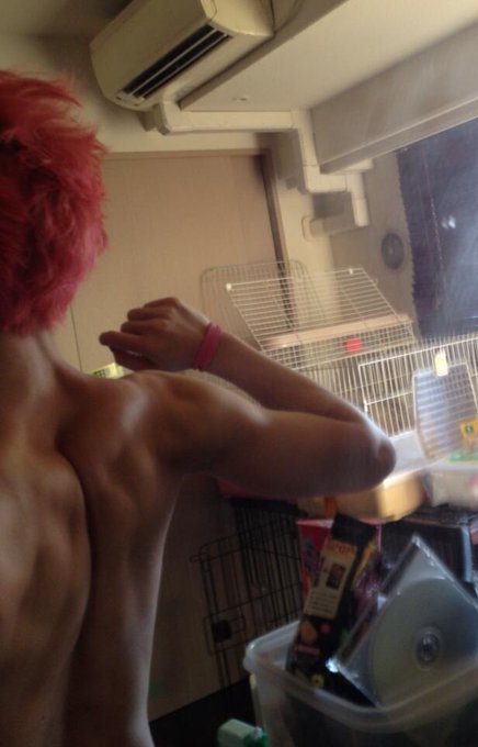 わたしの背中が&hellip;どんどん女じゃなくなってゆく(&deg;_&deg;) http://t.co/urMRbAX662