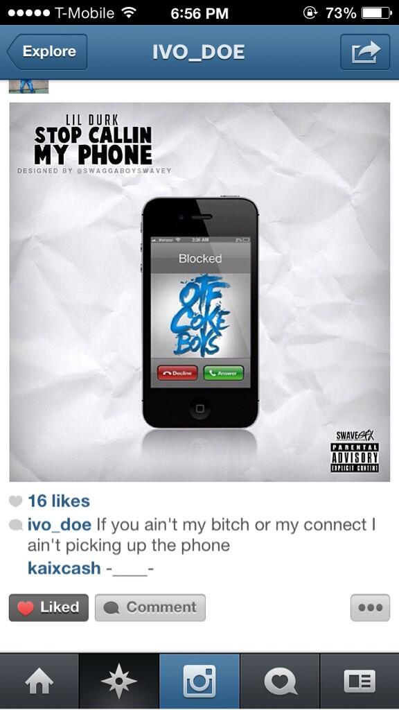 IVO_DOE's tweet photo. Don't call me everyday buggin me bout no money real nigga I'm a real nigga n I keep it 💯 http://t.co/xSIDo2VTGz