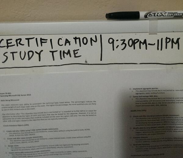 MarlonRibunal's tweet image. I must have the discipline to stick with the schedule #sqlstudy #certification
