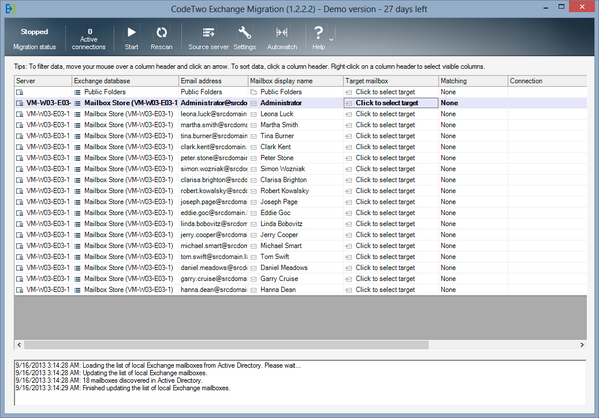 SimonSzczesniak's tweet image. I&apos;m recording #CodeTwo&apos;s new Exchange migration tool in action. We will be showing it on #MEC2014 #iammec #Austin