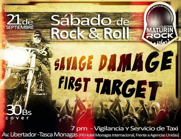 BandSavageD's tweet photo. A todos los @OrienteRockers mañana 21. Bar del HotelMonagas #Maturin. Por @MaturinRock. ¡A rockear en casa! \m/ http://t.co/pQQjYuRDhH