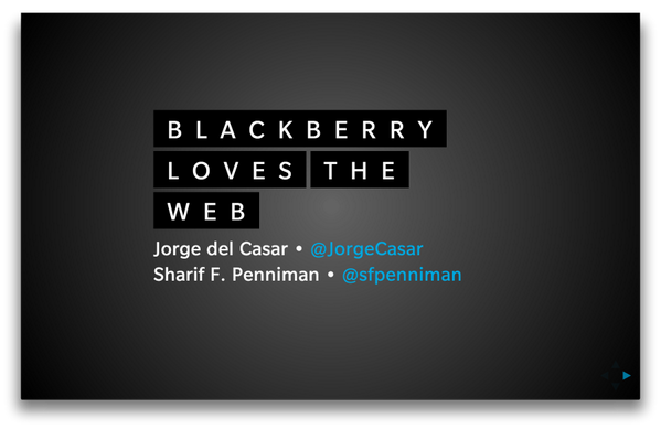 JorgeCasar's tweet image. Making the #BlackBerry10 theme for #RevealJS. I will commit to GitHub soon. #TeamBlackBerry //@sfpenniman