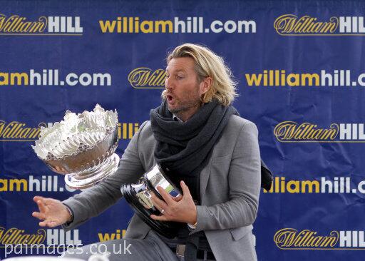 Robbie Savage loses his grasp on the Kilkerran Cup after Hi There, trained by <a href="/RichardFahey/">Richard Fahey</a>, struck at Ayr yesterday.
