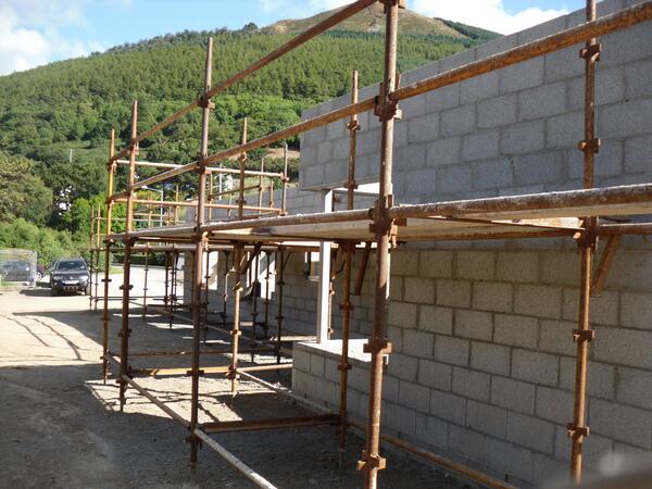 Shore front dwelling under construction in Killowen, Co. Down.