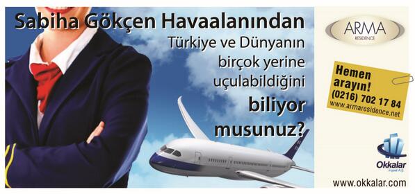 Arma Residence, Sabiha Gökçen Havaalanına sadece 5 dk. Hemen arayın ayrıcalıklardan yararlanın.