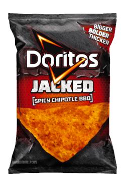 Use @IbottaApp to earn money for buying new @Doritos JACKED Chips. Bigger. Bolder. Thicker.