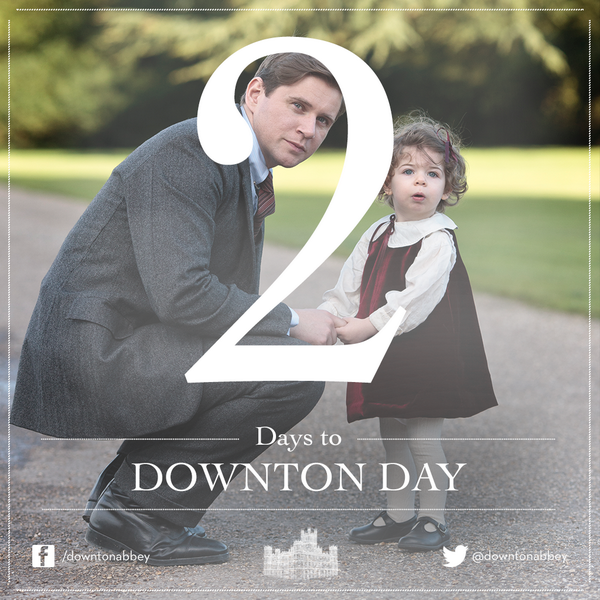 DowntonAbbey's tweet photo. 2 days to #DowntonDay! #CountDownton #Downton http://t.co/9LdU2cihAw