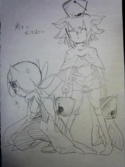 うちの子2人が廊下に立った 