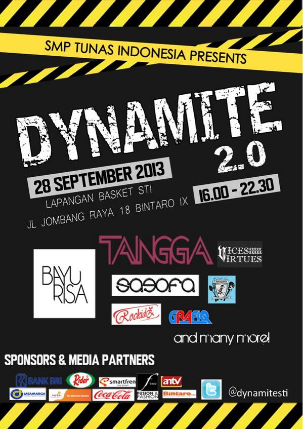 DYNAMITE 2.0 'Blast Off' also ft. <a href="/Sagofa/">Sagofa Official</a> <a href="/OfficialVAV/">Vices & Virtues</a> <a href="/Rockidz_ID/">Rockidz Band</a> <a href="/dekuliner/">MakanMinumMusik</a> Grafiq &amp; many more!! :)