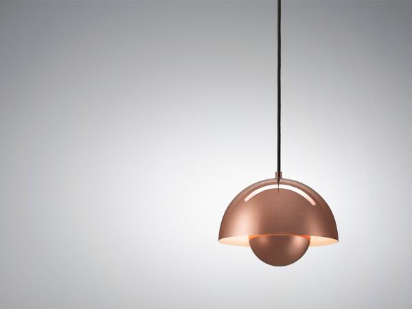 &amp;tradition Floerpot VP1 in copper shown at #designjunction