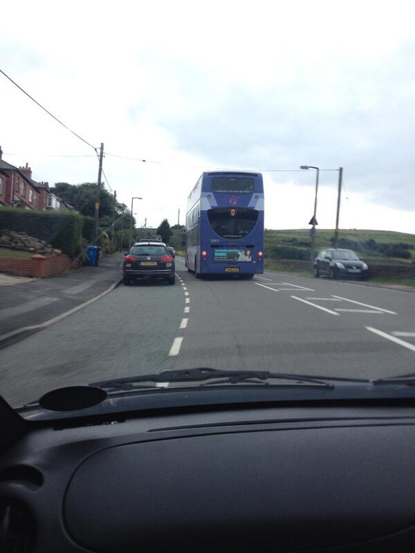 kershx's tweet image. Bus going up Wall Hill Rd #crazy #saddleworth #clutchcontrol