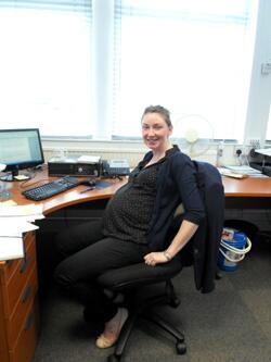 Today is @ProfileHayleys last day before  her matternity leave. All her clients and the team will miss her. x