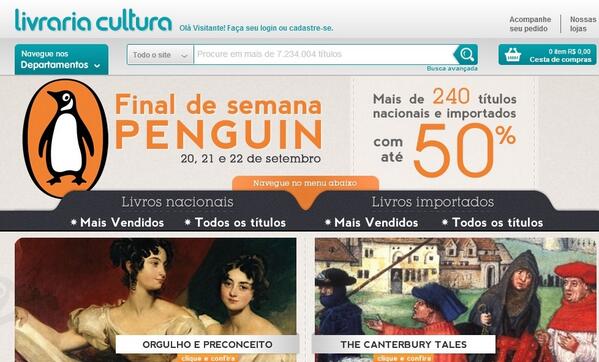 willian_bressan's tweet image. O #Penguim da Livraria Cultura é o primo pobre do Pinguim (amado, idolatrado, divo) do @pontofrio?