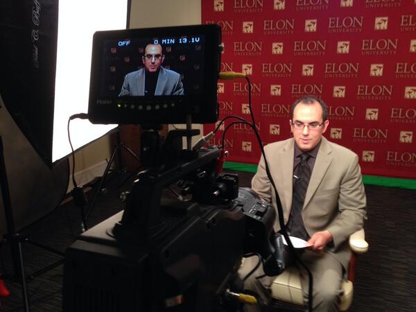 .@ElonFernandez prepares for TV interviews as a new batch of @elonpoll results are released. #Elon