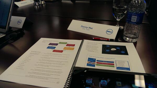 dmaister's tweet photo. @Dell executive briefing center with #gcoc http://t.co/LuHOog40Ei