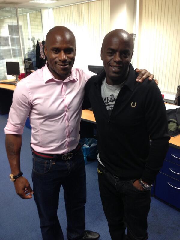 gigi_salmon's tweet photo. Ready for the show @DJTrevorNelson &amp; @FrankMSinclair looking forward to #FNL #chelseatv 6.30pm http://t.co/Kimu1B5xfq