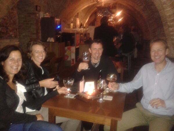 In this evening is Franky from <a href="/BryggjaBrewery/">Bryggja Brewery</a> enjoying our wonder beers with friends