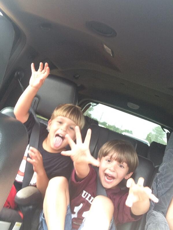 I told them to smile for the camera.....I guess this is a FRIDAY kind of smile....
