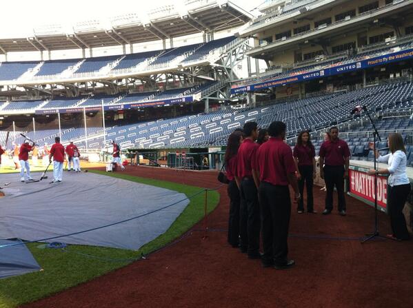 Dress rehearsal for the National Anthem! These kids are great! #charterNightatTheBallpark #WeAreMSB