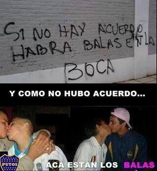 Amenazas de balas en la hinchada de Boca