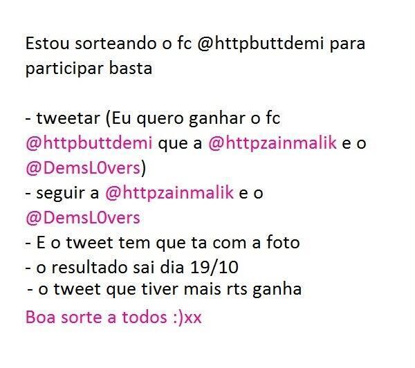 guimyroar's tweet photo. EU QUERO GANHAR O FC QUE A @httpbuttdemi @httpzainmalik E O @DEMSL0VERS ESTA SORTEANDO http://t.co/9fmufcoHHs