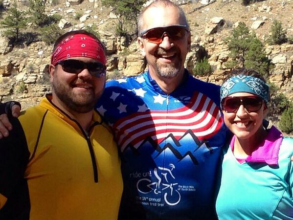 2013 Mickelson Trail Trek. Mike &amp; Jenna and I