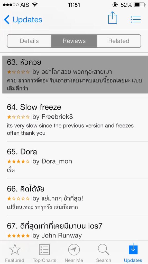 rukpkaomakmak's tweet image. บางทีก็เยอะไปน่ะ 55555 เฟสแบบใหม่กับiOS7 #ไอสัสกูขรรม #iOS7TH