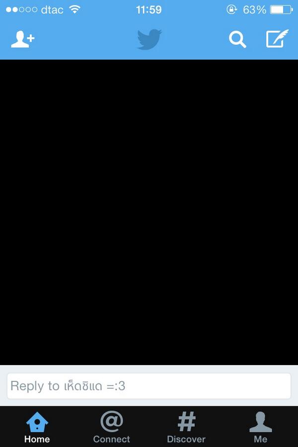 maijrs_nt's tweet image. ทวิตจอดำจ่ะ -..- #iOS7TH