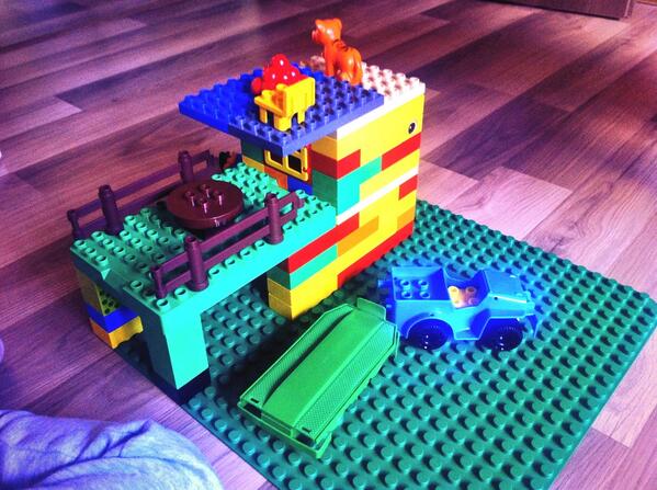 Saturday morning. Why not build something? No, not software stuff this time :) #funwithkid #lego