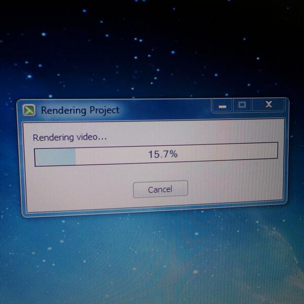 TechDuo's tweet image. The joys of video editing! ;)