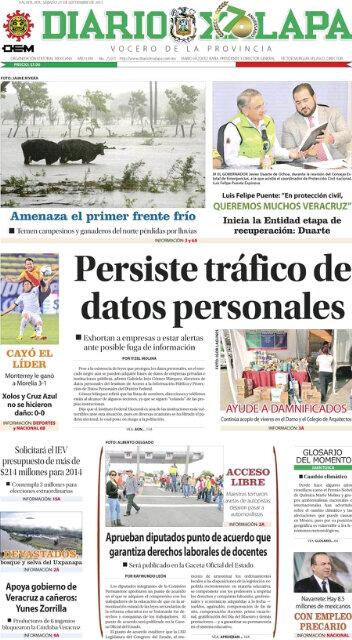 Sabado 21 de Septiembre de 2013 Nuestra Portada: