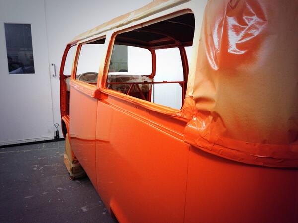 1976 Bay destined for the Canary Islands in paint