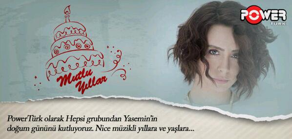 PowerturkFM's tweet photo. PowerTürk olarak Hepsi grubundan Yasemin'in doğum gününü kutluyoruz. İyi ki doğdun @YaseminYuruk! @Hepsiofficial http://t.co/E2JcCWUVw8