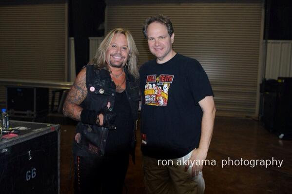 EddieTrunk's tweet photo. . @ThatMetalShow alum @TheVinceNeil @MotleyCrue just before taking the stage in OK last weekend. http://t.co/bbbzZMDtO2