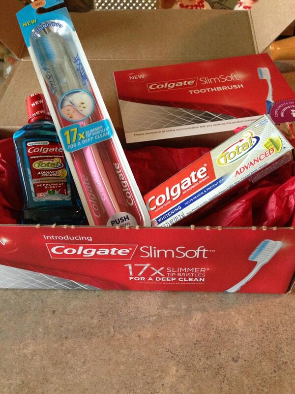 sdskoug's tweet image. Just received my new Colgate #slimsoft toothbrush from @InfluensterVox this morning. Review coming soon. #voxbox
