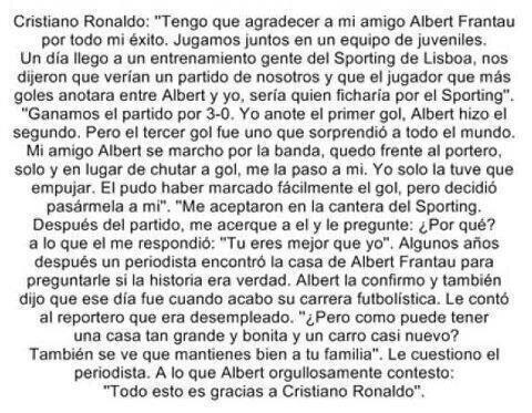 rmadridigital's tweet photo. La humildad de Cristiano Ronaldo... http://t.co/kipaJJCtmk
