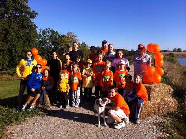 Follow us . . . across the finish line at the Pumpkin Fun Run!