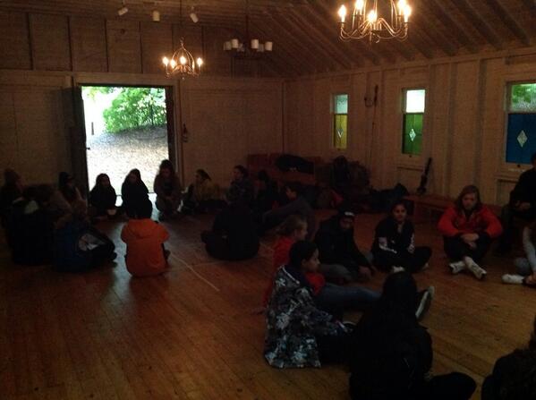 RHSSExchange's tweet photo. Making the most of the rainy day at #YLCC! Team building &amp; having fun! #RHSS http://t.co/fY4gEXN3pP