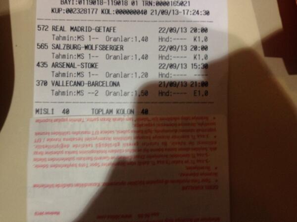 iddaabyi's tweet photo. Telafi kuponumuz #iddaa #maç #bahis #bet #futbol http://t.co/G68GtUjEj1