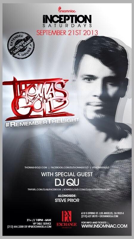 CarrieEXLA's tweet photo. #TONIGHT @ #ExchangeLA: #ThomasGold #DJQU #StevePrior until 6am! Contact me to get in the GL, VIP tix, and bottles. http://t.co/dLR84ArQ2i