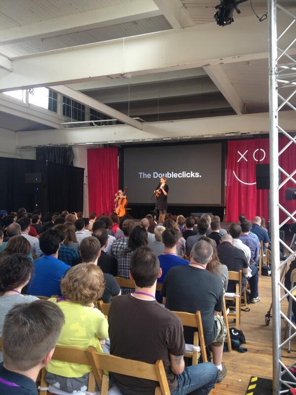 mahaya's tweet photo. The Double Clicks sing a song about the mars rover at #xoxofest http://t.co/mEHJxJBuVb
