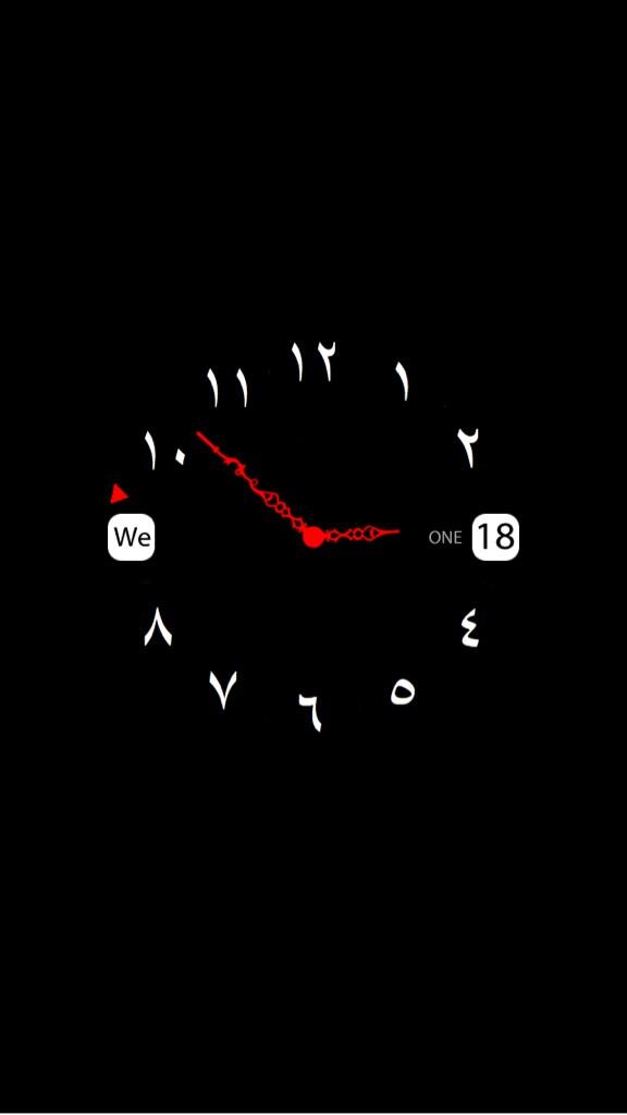 oneclock24's tweet image. new hands design : arabesque with arabic dial, day name and second