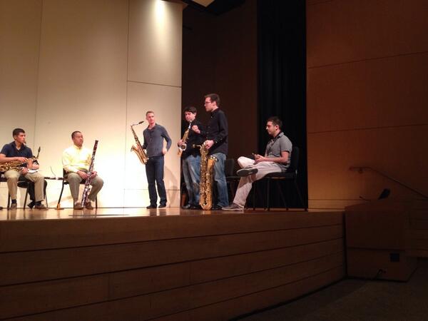therubioroom's tweet image. #FischoffCompetition winners #ProjectFusion talk about their origins at masterclass @wcartistseries @WheatonCollege