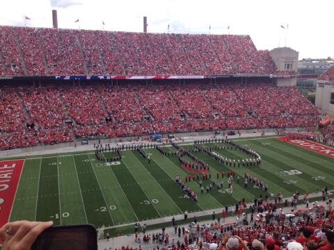 Marieskis's tweet photo. Great halftime show!! #gobucks http://t.co/FmIlqEZSBm