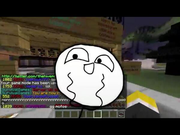 minecraftbacca's tweet image. This is going to be my face when i get 100 followers!