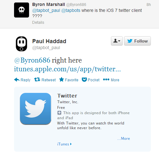 Tweetbot 的 Paul 又调皮了 XD
