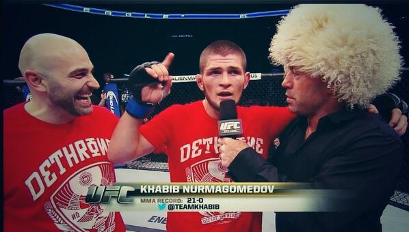 Congratulations brother, you are the best <a href="/redfurymma/">Red Fury MMA</a> <a href="/TeamKhabib/">khabib nurmagomedov</a> <a href="/ufc/">UFC</a> <a href="/Samlkardan/">Sam Kardan </a> <a href="/MadRussian29/">Mikhail Lyubimov</a> #UFC165 #khabib