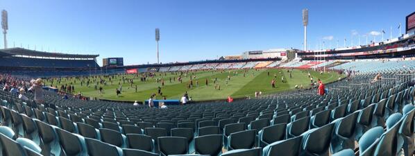 Get down to <a href="/AAMIstadium/">Football Park</a> for #eagsvnorth #legsvwest its a beautiful day <a href="/SANFLnews/">Please visit @SANFL</a> #sanfl #finals #supportyourlocal