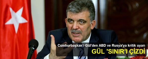 Cumhurbaşkan'ı Gül'den ABD ve Rusya'ya kritik uyarı
bit.ly/güldenuyarı