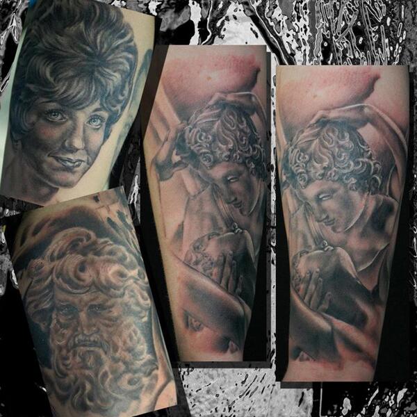InkbyKyleDunbar's tweet photo. Here are some portraits of young people on young people I did #InkMaster3 @spikeTV http://t.co/UBhA5qFBIg